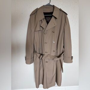 Vintage Double-Breasted Botany 500 Trench Coat